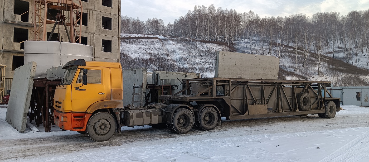 Аренда и услуги панелевозов для перевозки ЖБИ изделий в Нижегородской области